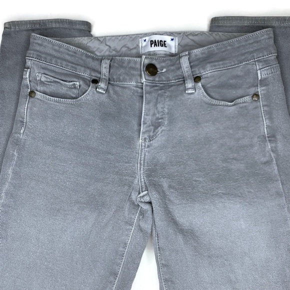 PAIGE | Jeans | Paige Gray Skyline Ankle Peg Skinny Stretch Jeans Sz 26 ...